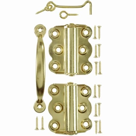 Tool Screen Storm Door Set Brass Plated TO605136